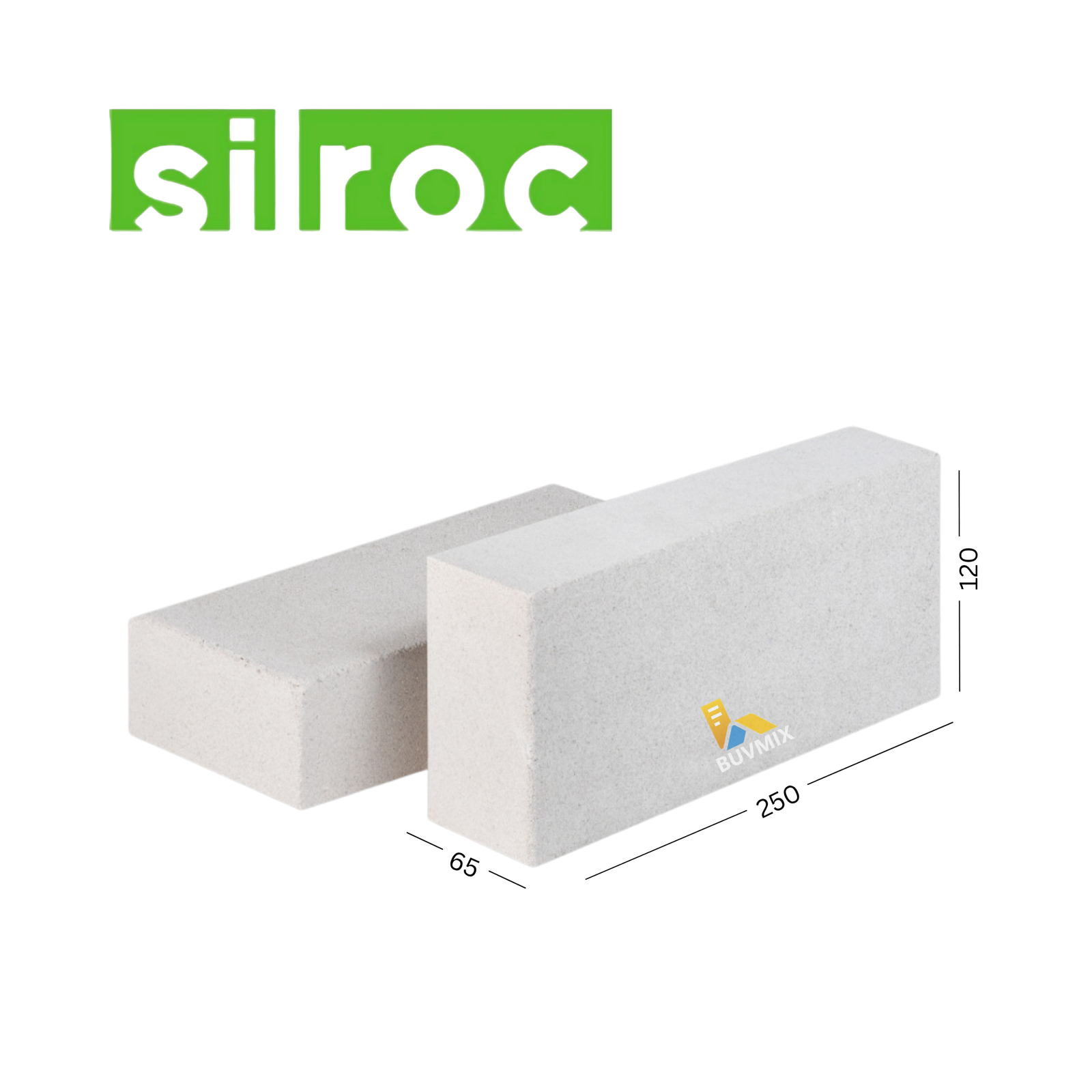 Silroc BRICK 65 LIGHT silicate bricks 250x120x65