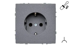 SOCKET IKL16-404-01.M/BM MODERN BLACK