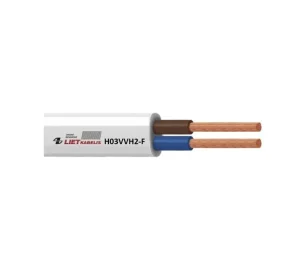 CABLE H03VVH2-F 2X0.75 WHITE (100)