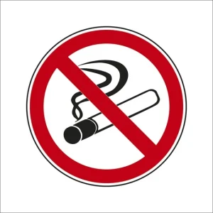 STICKER SMOKING PROHIBITED, Ø10CM