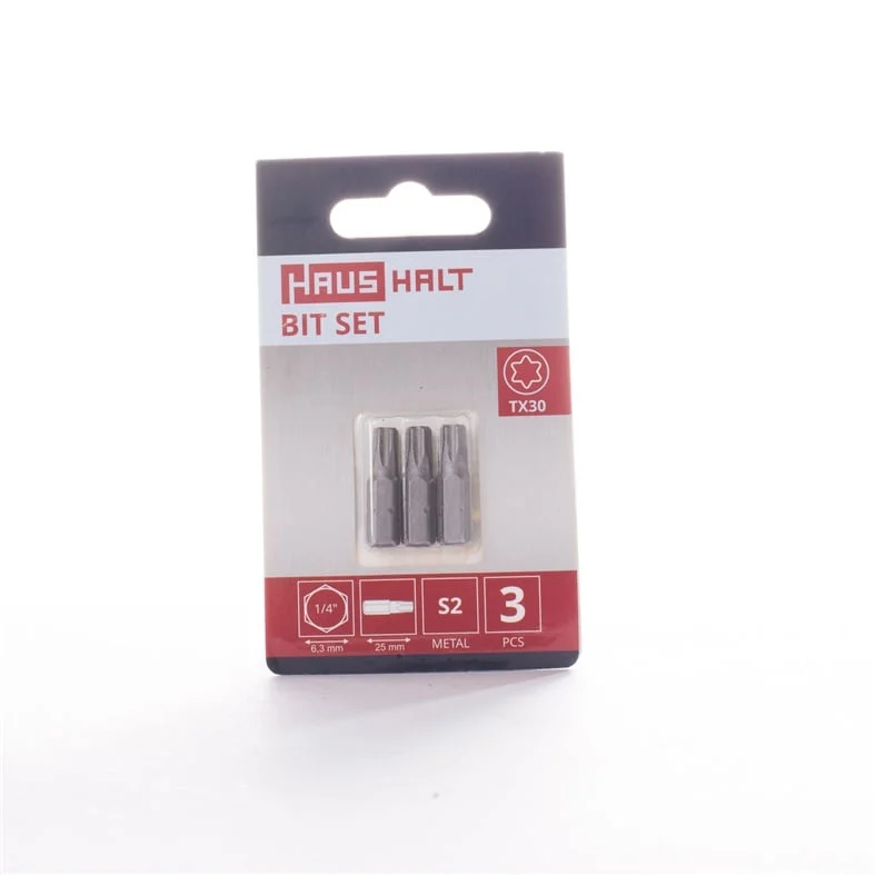 SCREWDRIVER TIP TX30X25MM 3PCS