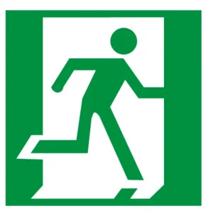 DIRECTION DOOR ON EVACUATION PATH 10X10
