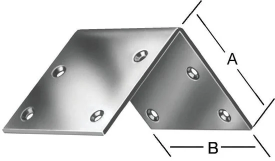 LEŅĶIS IZTURĪGS 40X40MM BALTS
