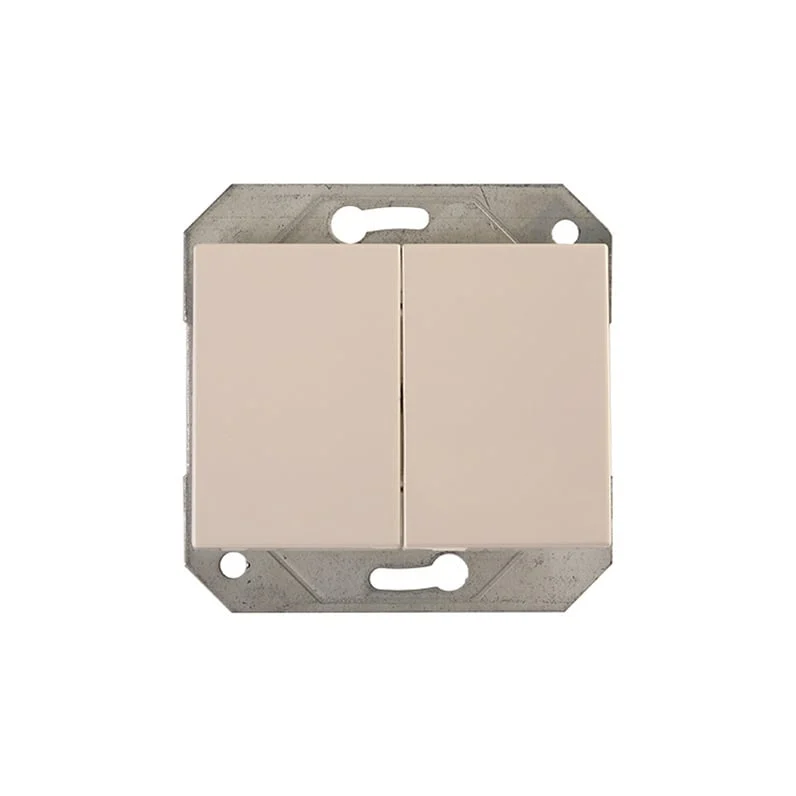WALL SWITCH VILMA XP 1+1 IP44 B/R WHITE