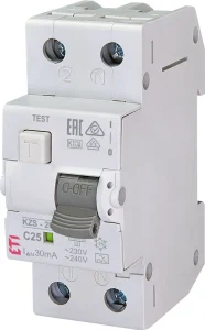 РЕЛЕ УТЕЧКИ 2P 25A 30MA KZS-2M AUTO