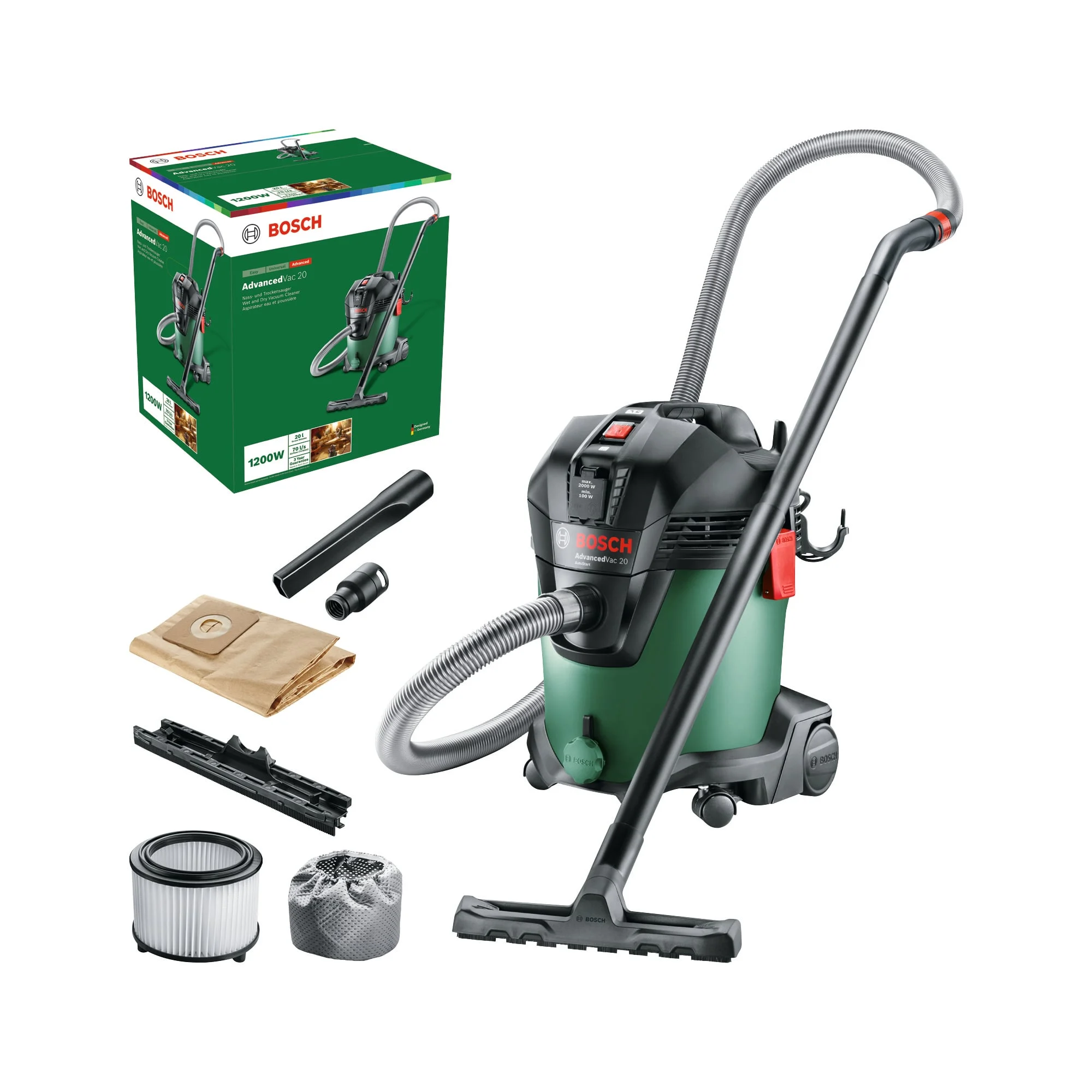 VACUUM CLEANER ADVANCEDVAC 20 BOSCH 1200W
