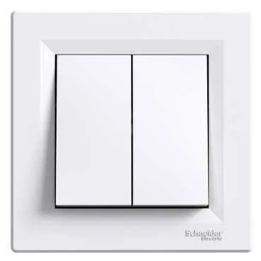 SCHNEIDER ASFORA SWITCH 1+1 WHITE