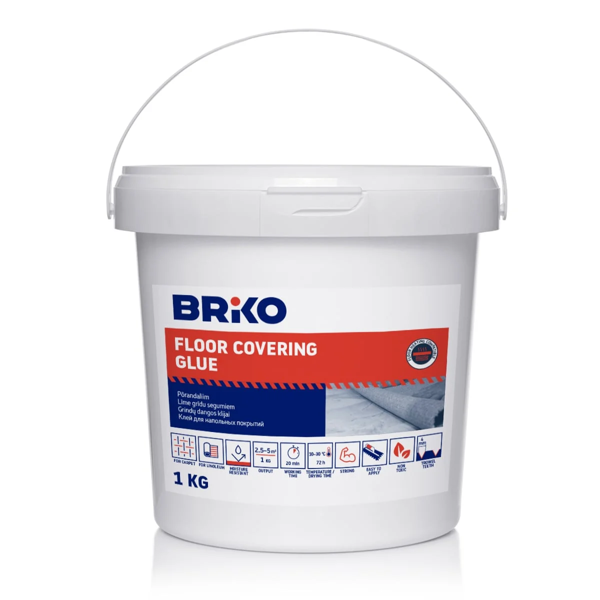 КЛЕЙ ДЛЯ ПОЛИВОВ BRIKO 1KG