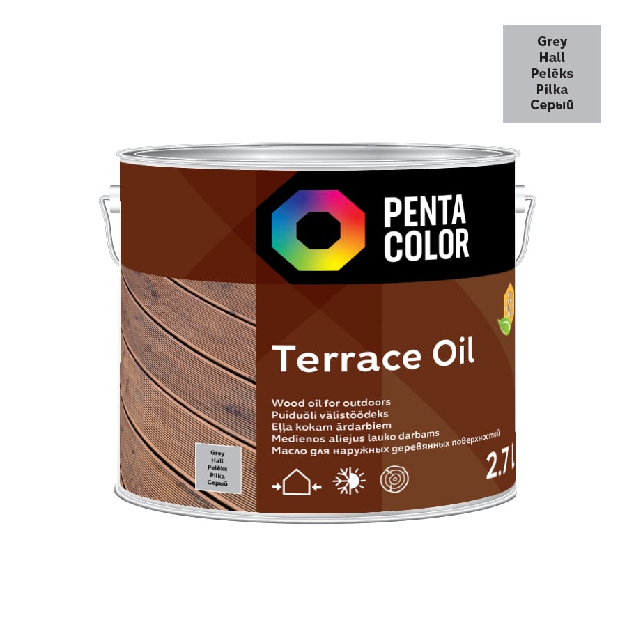 GREY WOOD OIL FOR DECKS 2.7L