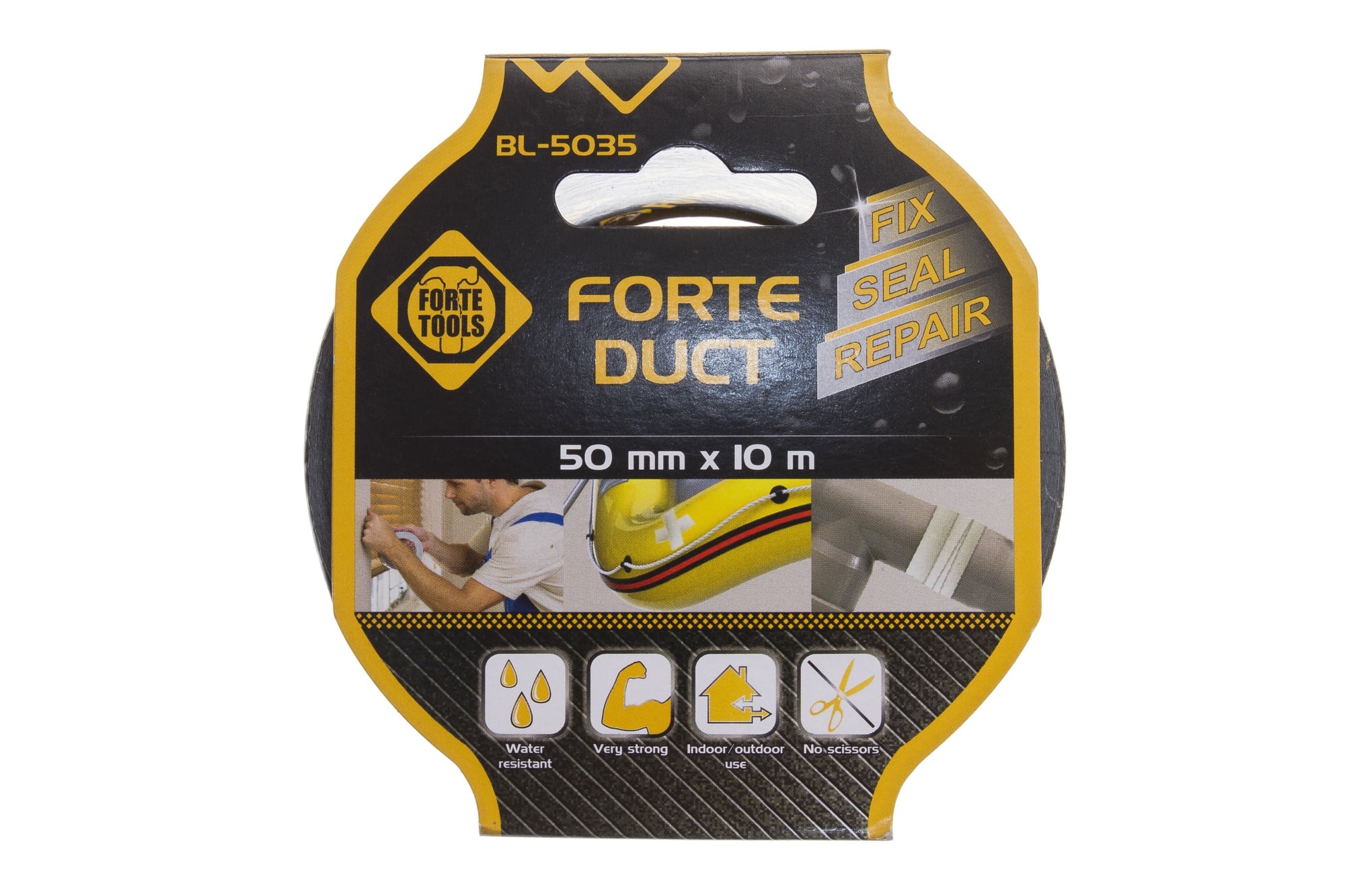 LIMLENTE FORTE FABRIC 10MX50MM BLACK