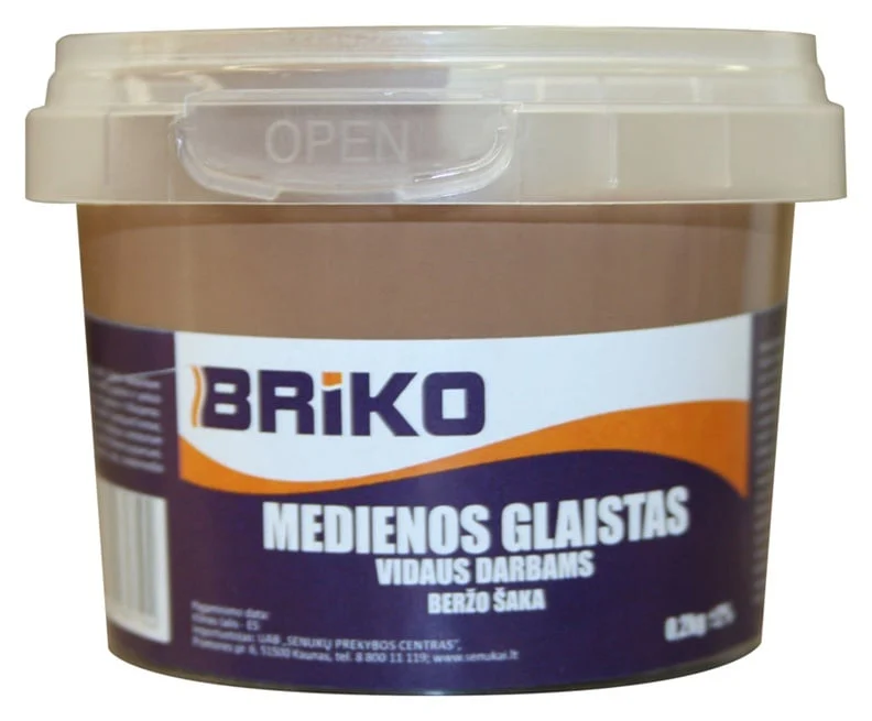 ШПАКЛЕВКА BRIKO ДЛЯ ДЕРЕВА БЕРЁЗА 0.48КГ