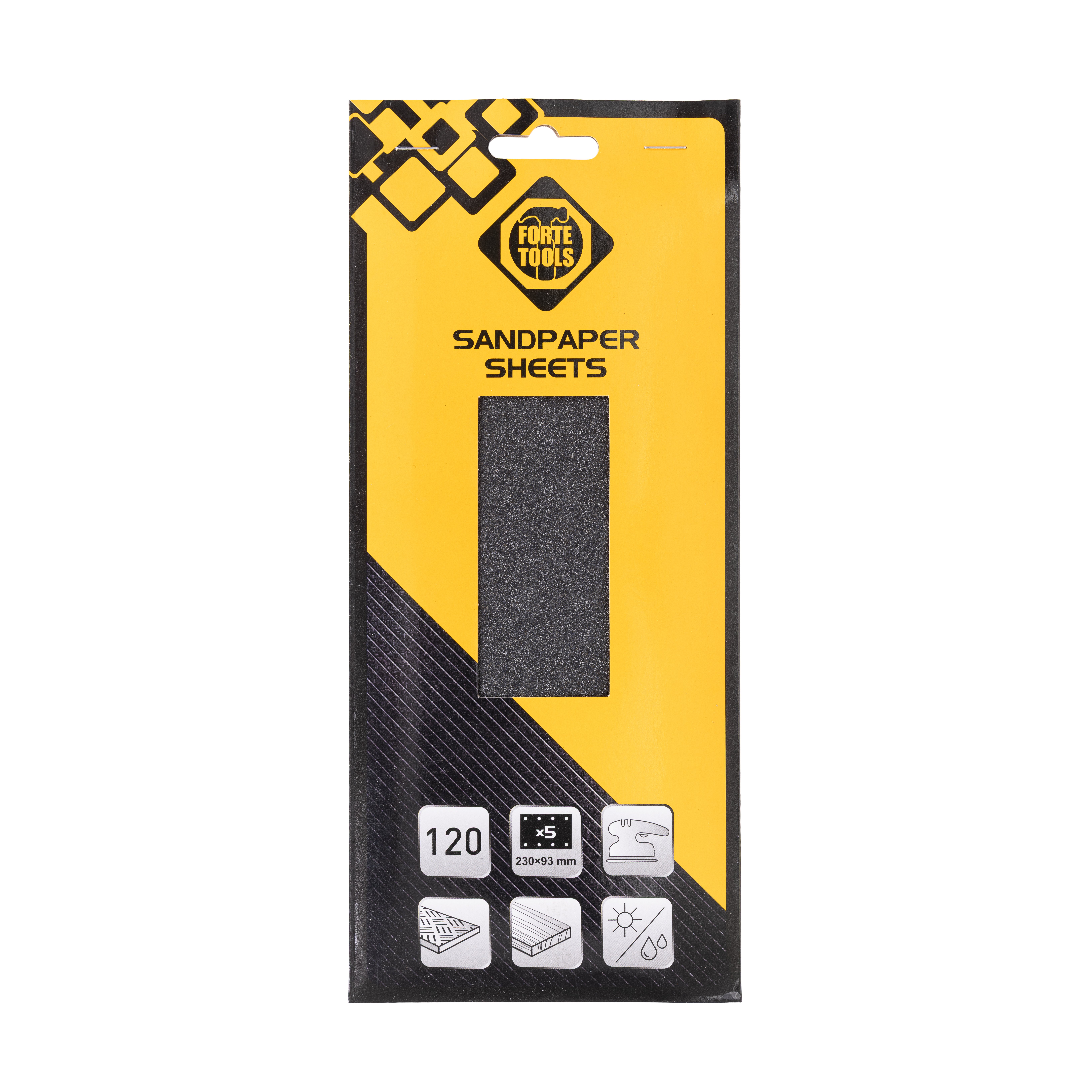 SHEET SLIP. WITH HOLES NO. 120 93X230 5GA