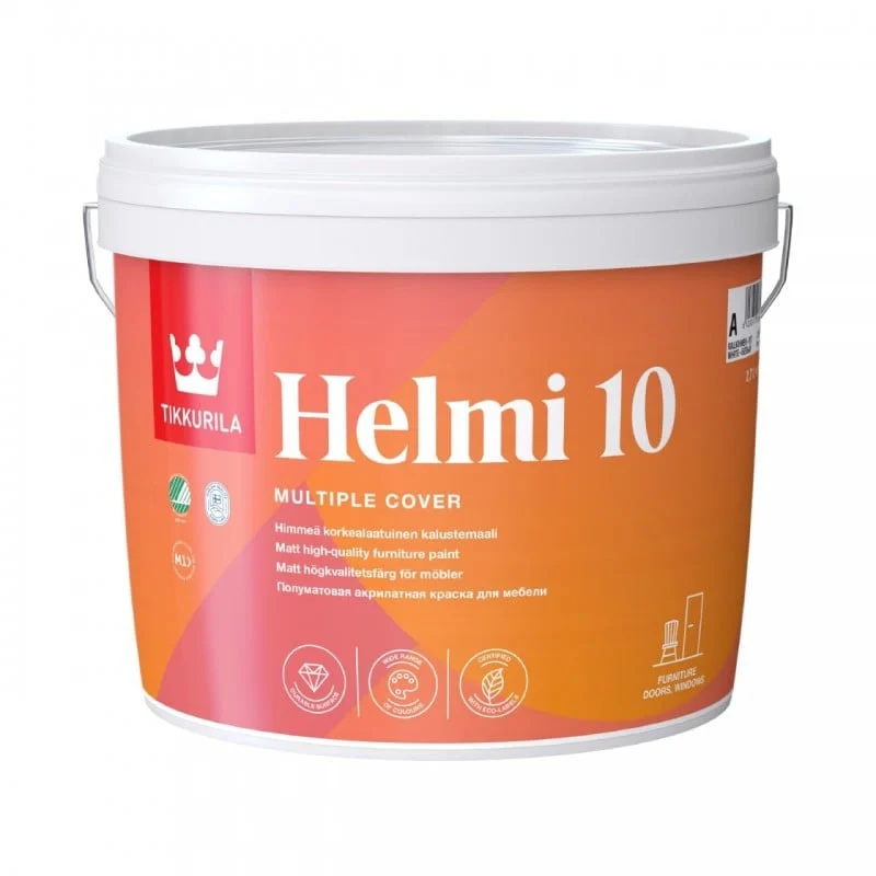 КРАСКА ДЛЯ МЕБЕЛИ HELMI МАТОВАЯ A 0.9L