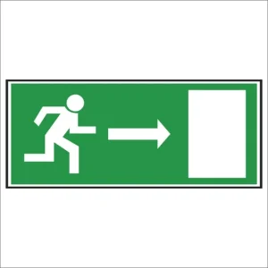 EVACUATION SIGN (TO THE RIGHT) 20X8