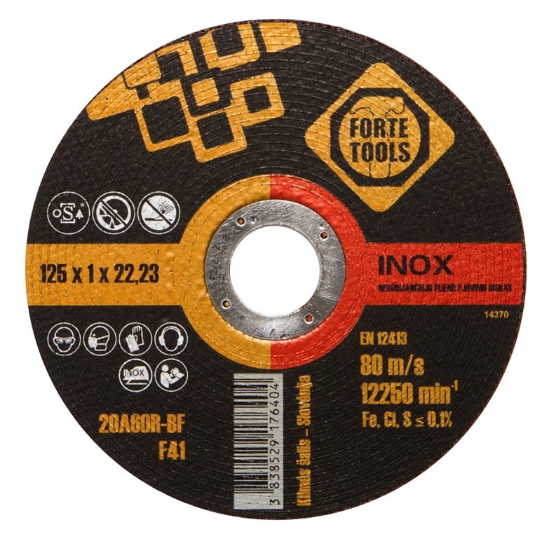 CUTTING DISC 125X1.0X22.23MM FORTE