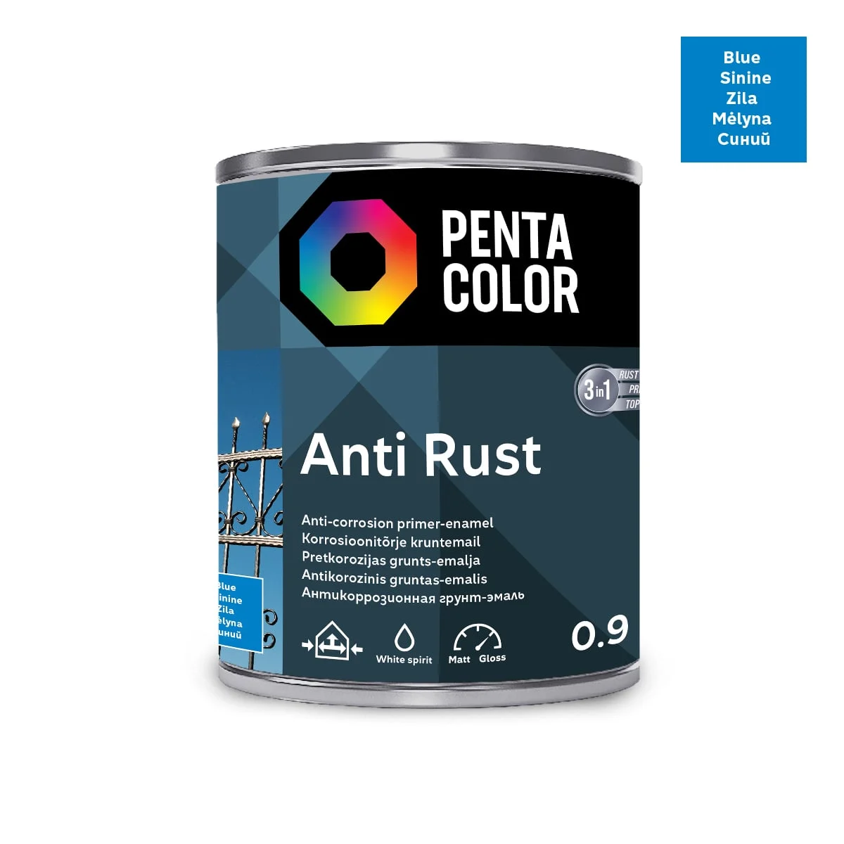 GRUNTS-EMALJA ANTIRUST 0.9L ZILA