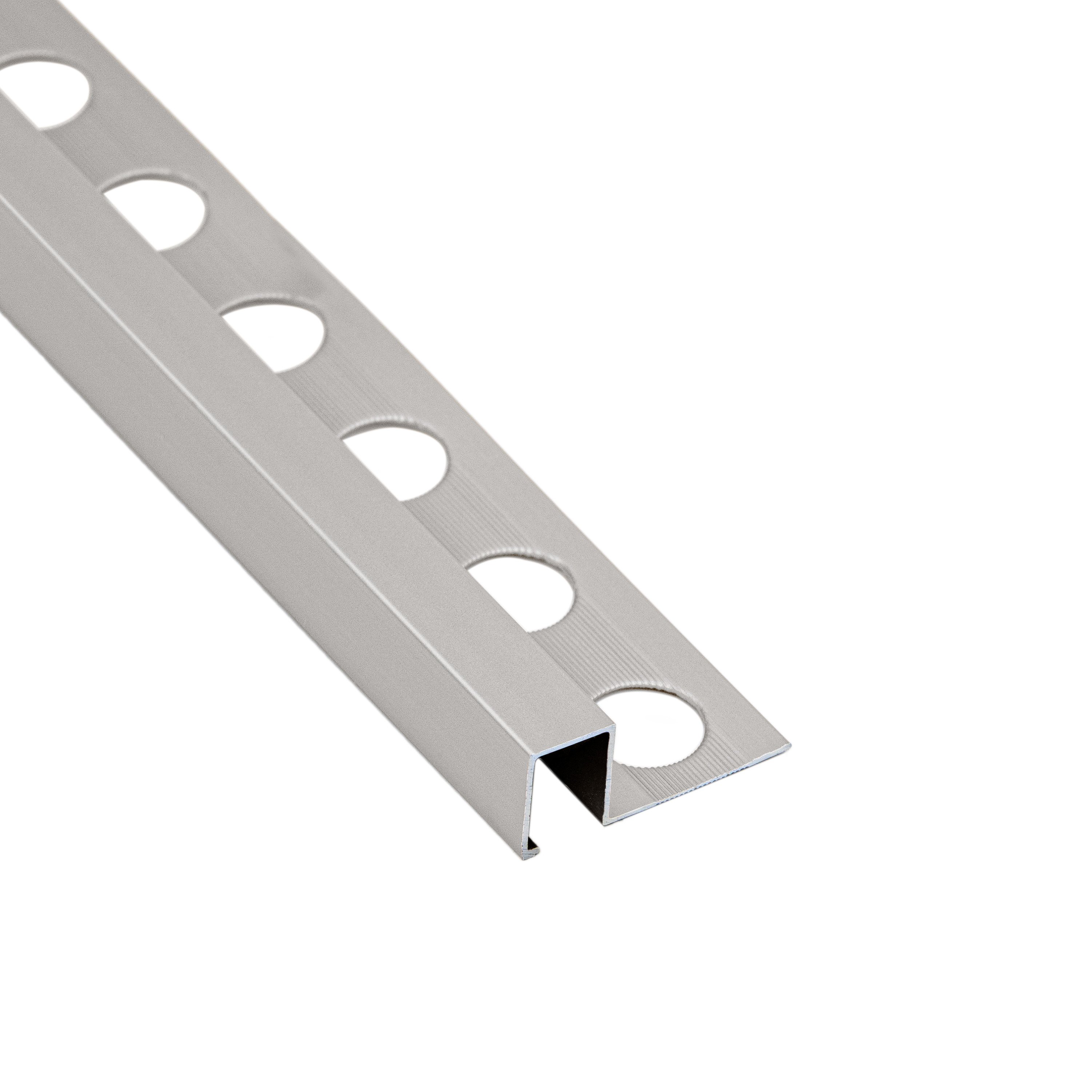 LIST AL U R10X10MM/2.6M MAT SIL ANO
