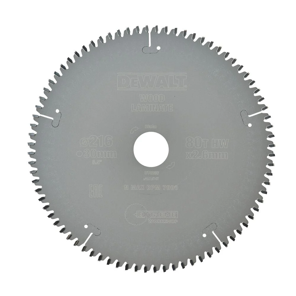 DeWALT Saw Blade Al. 216/30, 80Z