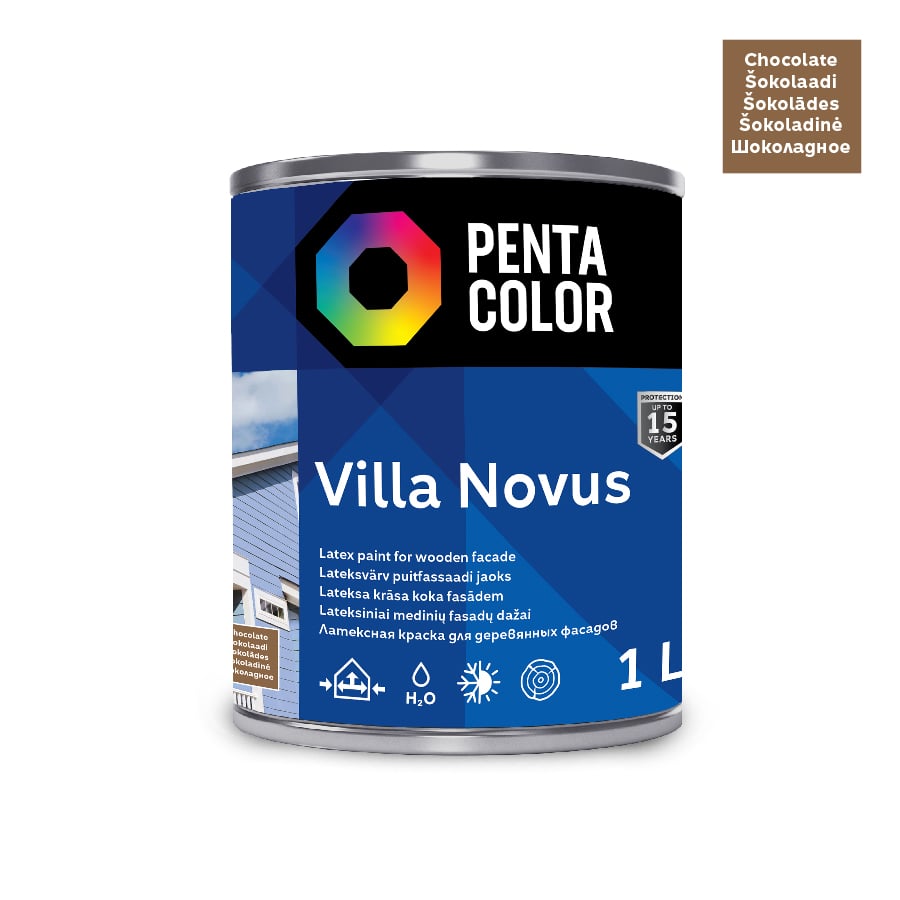 KRĀSA FASĀD VILLA NOVUS ŠOKOLĀDES KR 1 L
