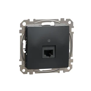 K-JACK DATA 1XRJ45 CAT5E UTP АНТРАЦИТОВЫЙ