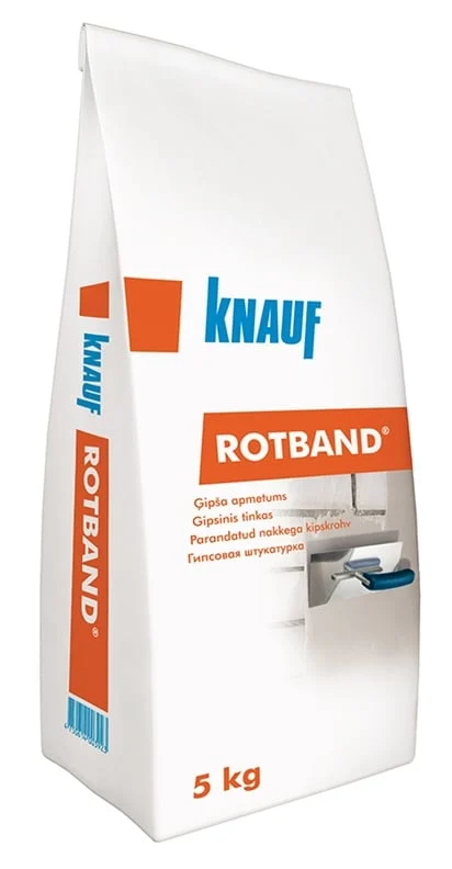 APMETUMS ĢIPŠA KNAUF ROTBAND 5KG