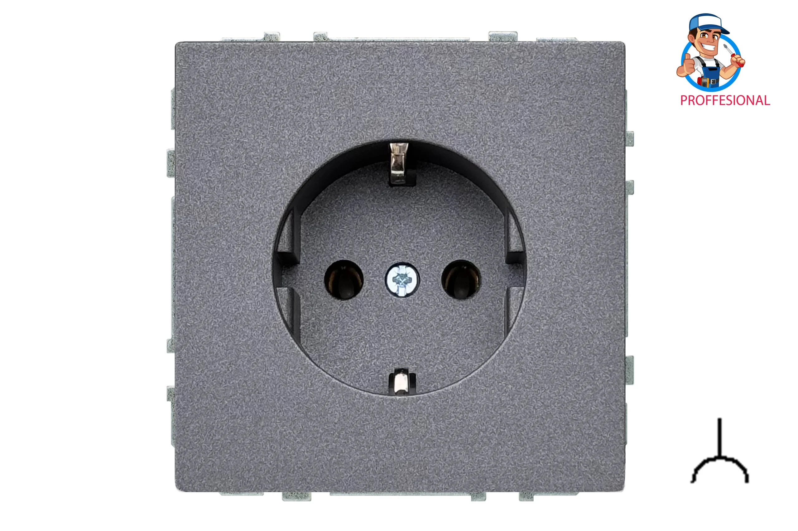 SOCKET IKL16-204-01.M/BM MODERN BLACK