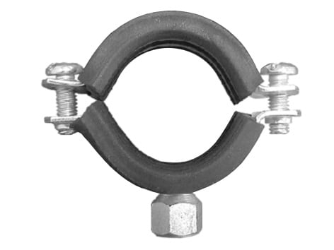 PIPE CLAMP 2½ WITH RUBBER 2PCS