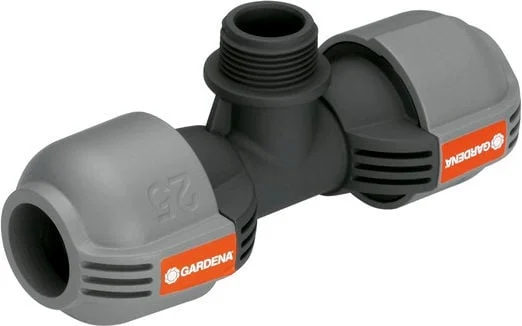 CONNECTOR T-SHAPED 25MMX3/4 EXTERNAL THREAD