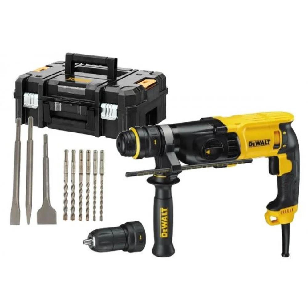 DeWALT Perforātors D25144K packed with accessories