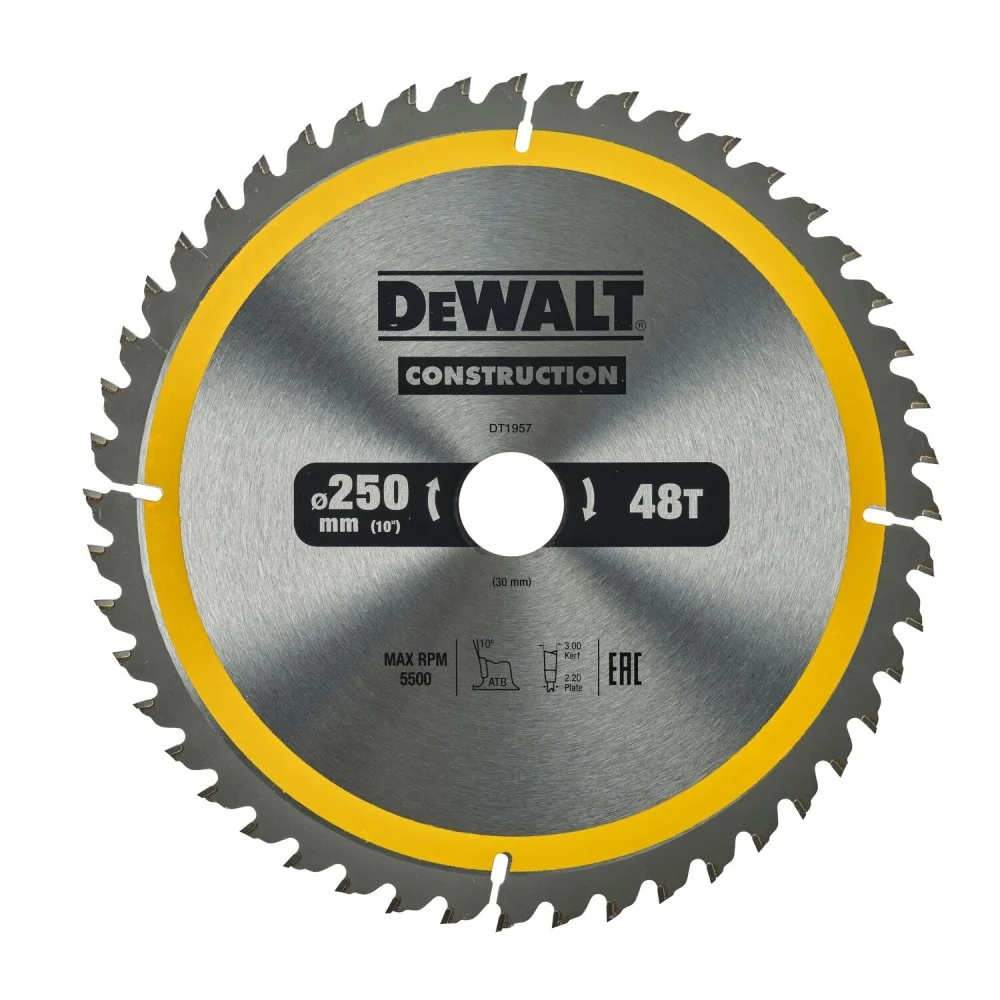 DEWALT Saw Blade 250x30mm 48T