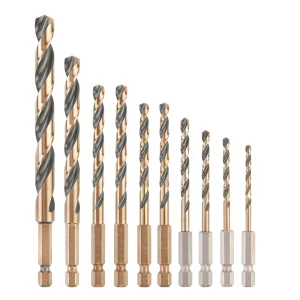 DeWALT Drill Set HEX Impact Driver Black&Gold 10pcs.