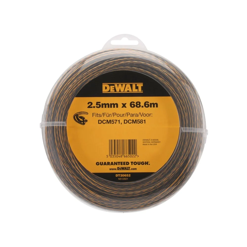 DeWALT Trimmera aukla 2.5mm x 68.6m