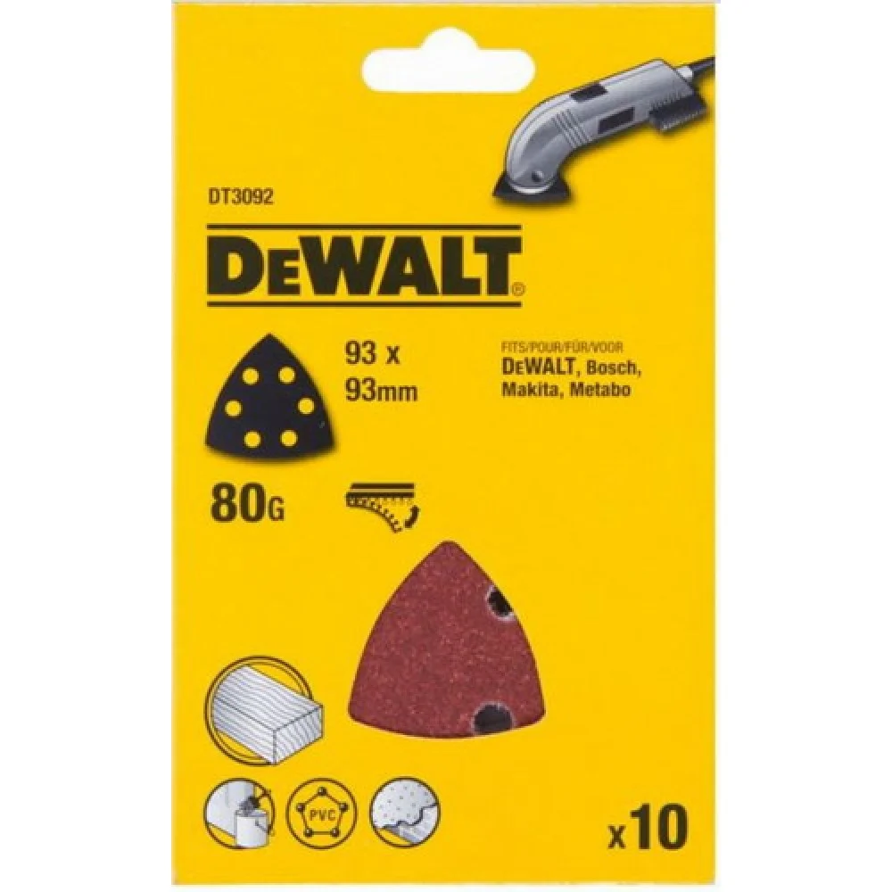 DeWALT Шлифовальная бумага 10x80g