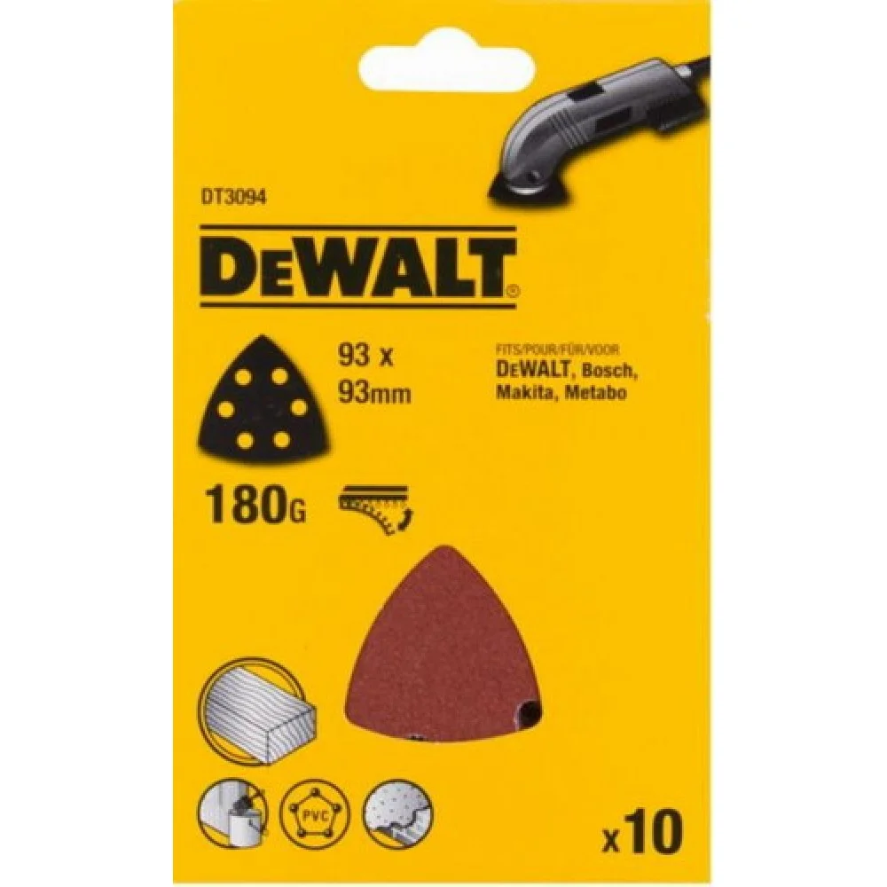 DeWALT Наждачная бумага 10x180g
