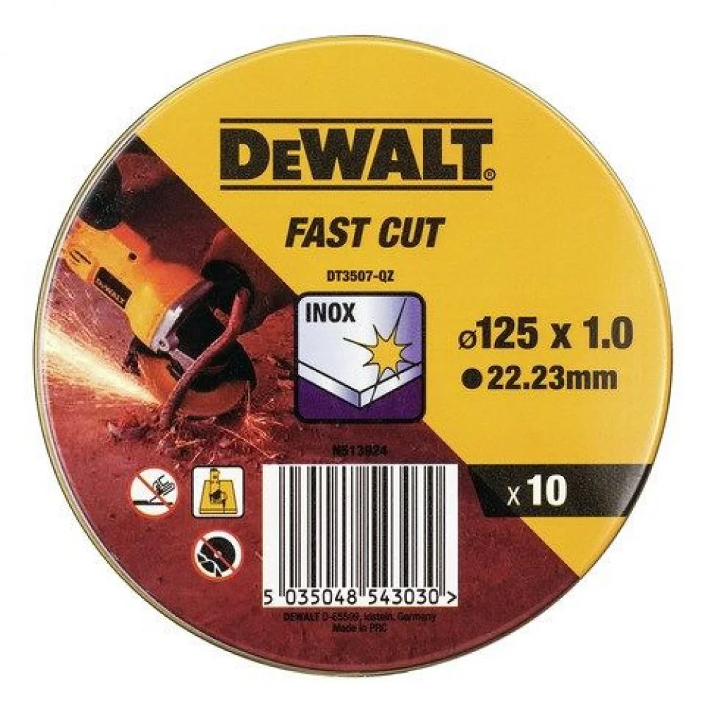 DeWALT Cutting Disc, 125x1mm 10/Tin