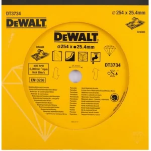 DeWALT Diamond Blade 254x25.4mm (stone, concrete, porcelain, granite)