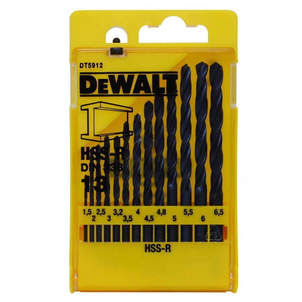 DeWALT Urbju komplekts HSS-R 13gab.