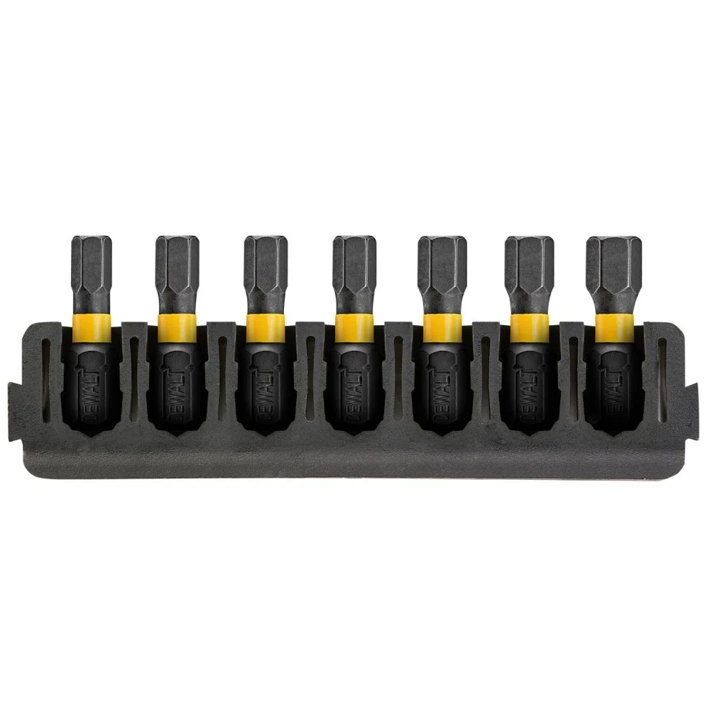 DeWALT 25мм HEX комплект FLEXTORQ 7шт.