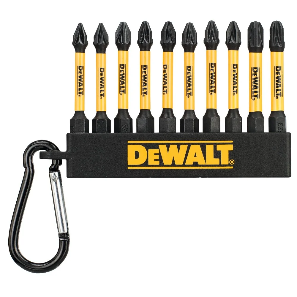 DeWALT Насадки PZ1, PZ2, PZ3 57мм Импульс 10шт. (подвеска)