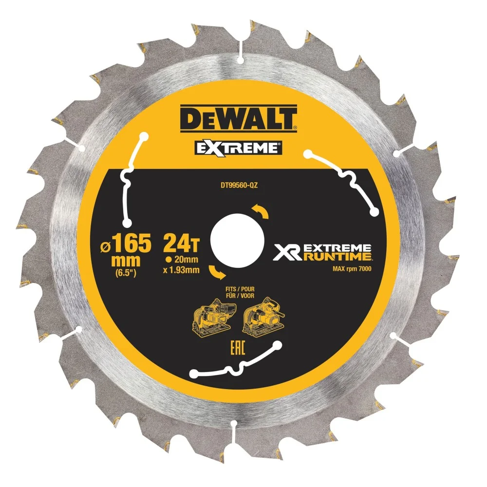 DeWALT Saw Blade XR EXTREME 165mm x 20mm 42T CSB