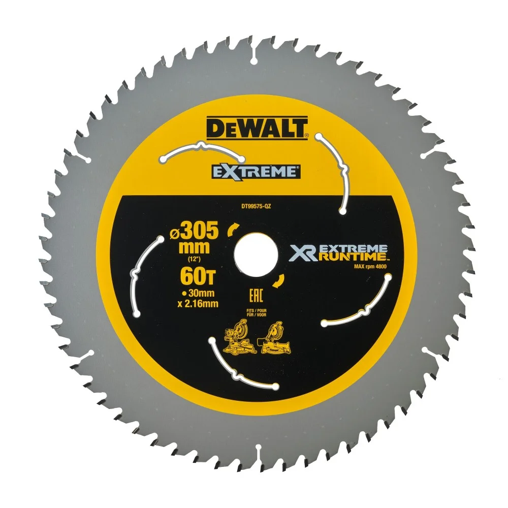 DeWALT Saw Blade 305 x 30mm x 60T XR FLEXVOLT