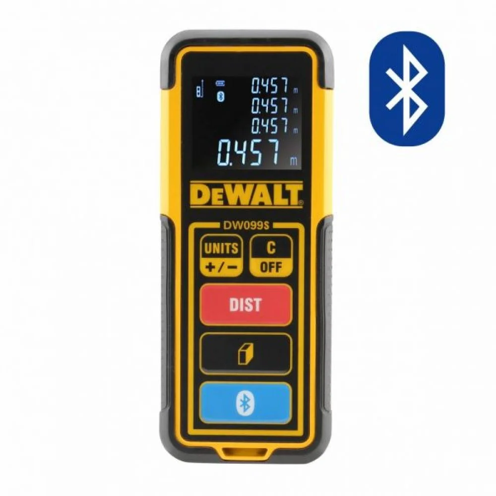 DeWALT Bluetooth Line Laser Distance Measurer 30M