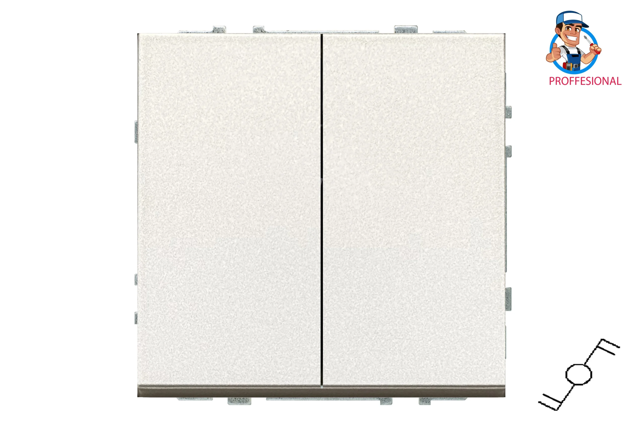 TWO-WAY SWITCH IP6+6.10-201-01.M/CH 2G