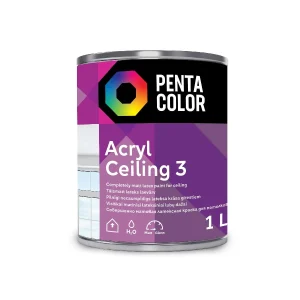 KRĀSA DISP.PENTACOLOR ACRYL 3 BALTA 1 L