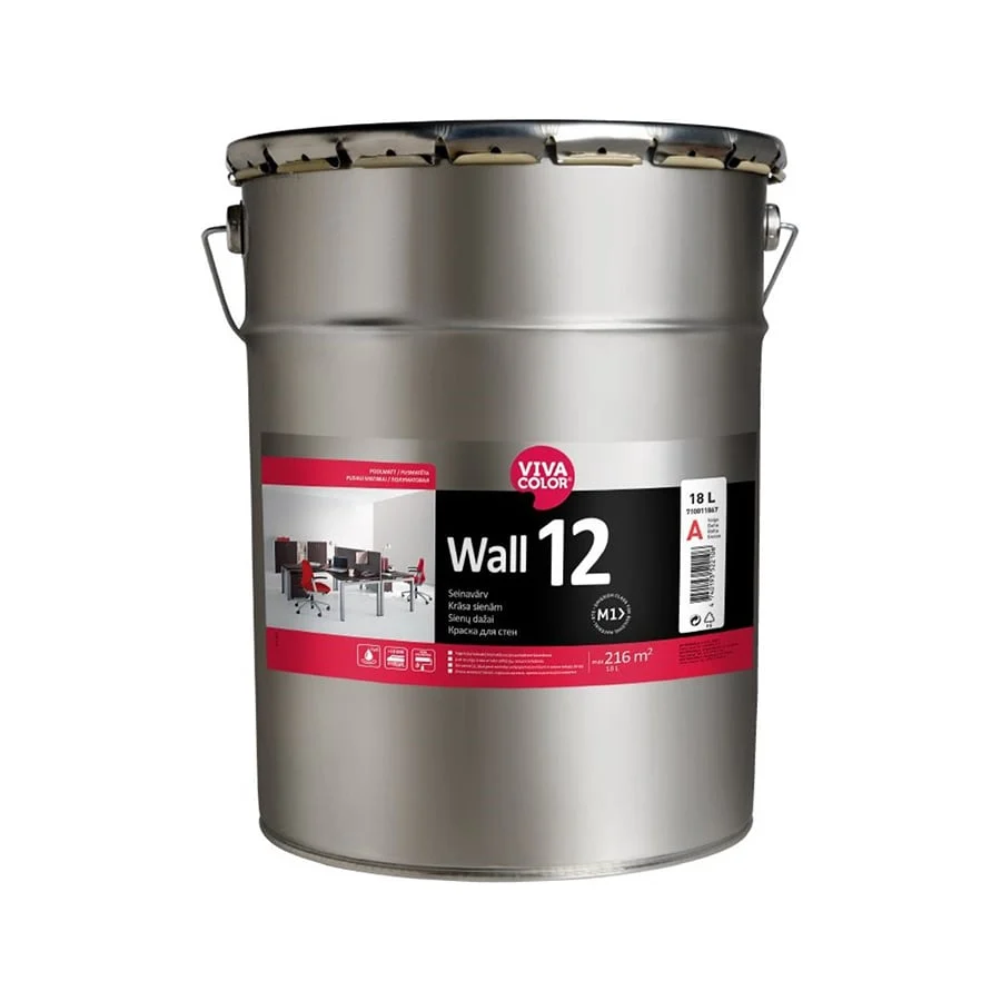 KRĀSA SIENĀM WALL 12 A MATĒTA 18,0L