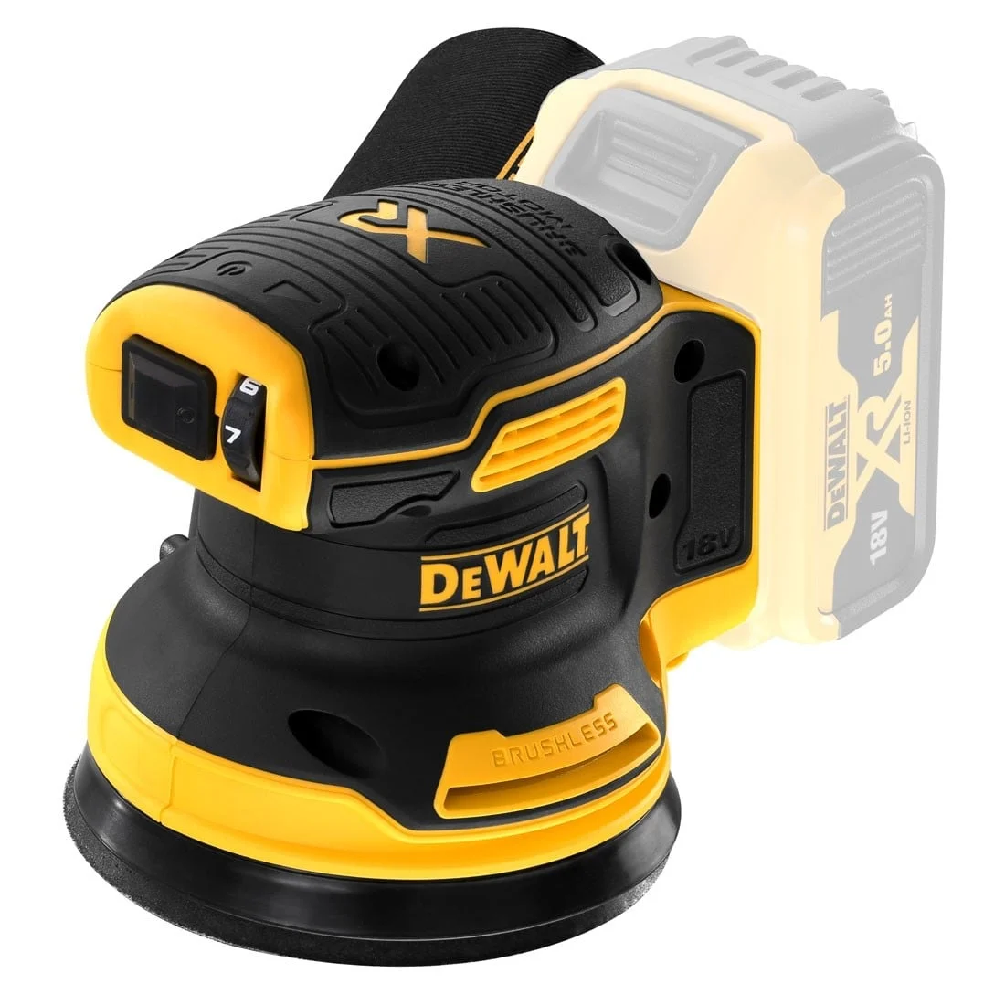 EXCENTRIC SANDER DCW210N 18V 125MM BL