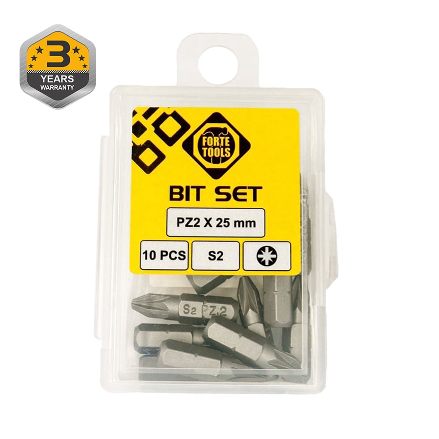 SCREWDRIVER TIP PZ2X25MM 10PCS