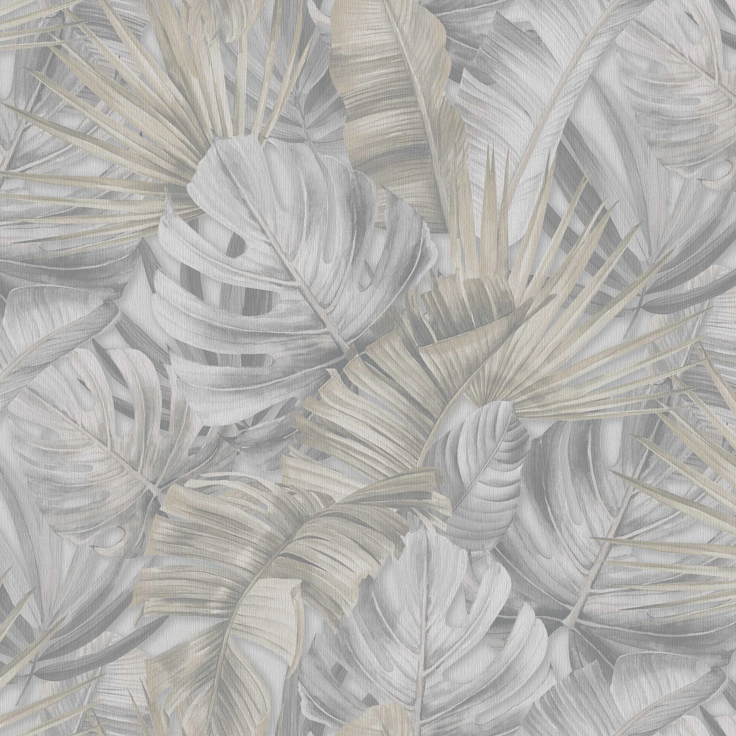 VINYL WALLPAPERS 525227 GRAY LEAVES (12)