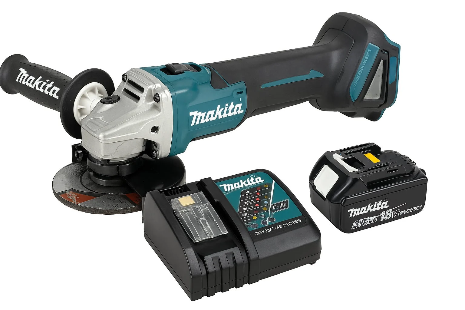 ANGLE GRINDER DGA506Z 18V 3AH+CHARGE.