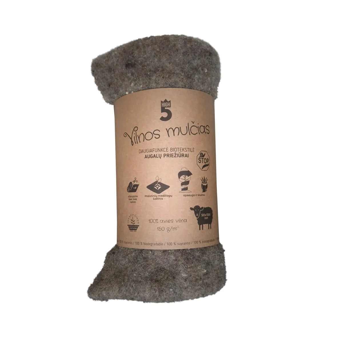WOOL MULCH FOR PLANT PROTECTION 0.5X1.8M